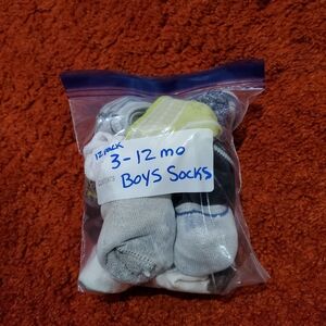 Baby Boys 3- 12 Month Socks (12 Pack)